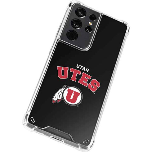 University of Utah Utes Logo Galaxy S21 Ultra 5G Clear Case